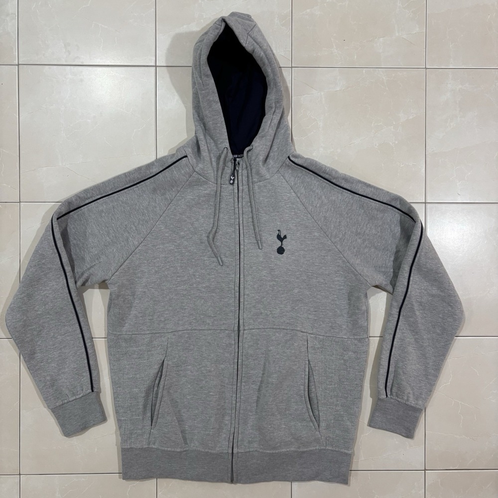 Tottenham Hotspur Hoodie Full Zip Men's XL Football Soccer England UK OFFICIAL